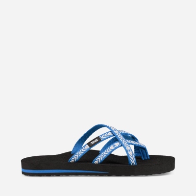 Teva Olowahu - Women's Teva Flip Flops - Blue | India (EMAF21749)